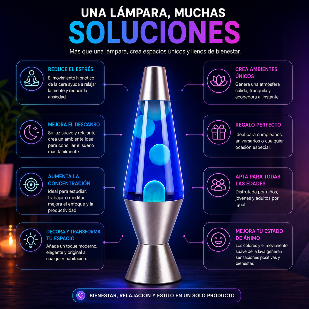 Lampara de Lava decorativa