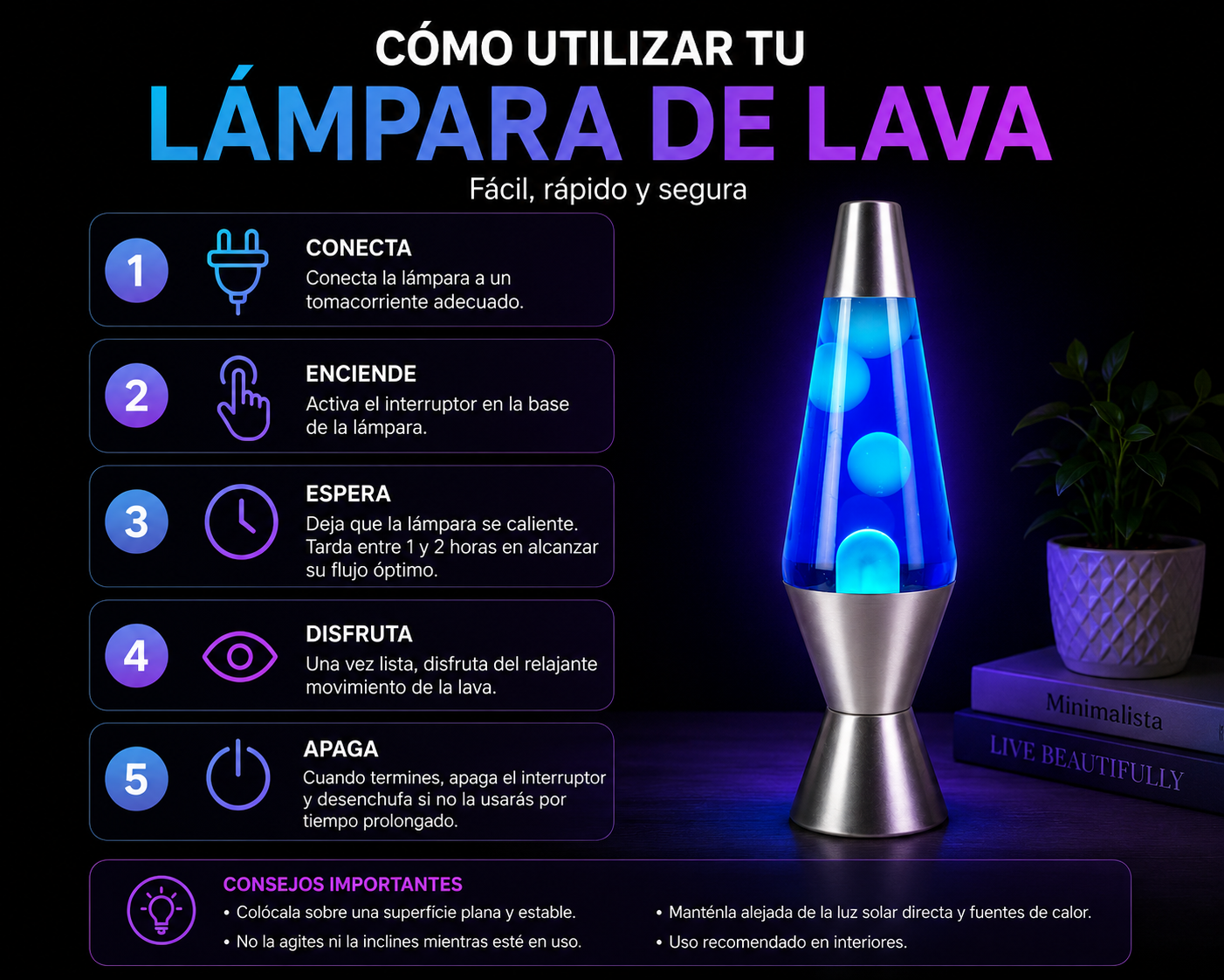 Lampara de Lava decorativa